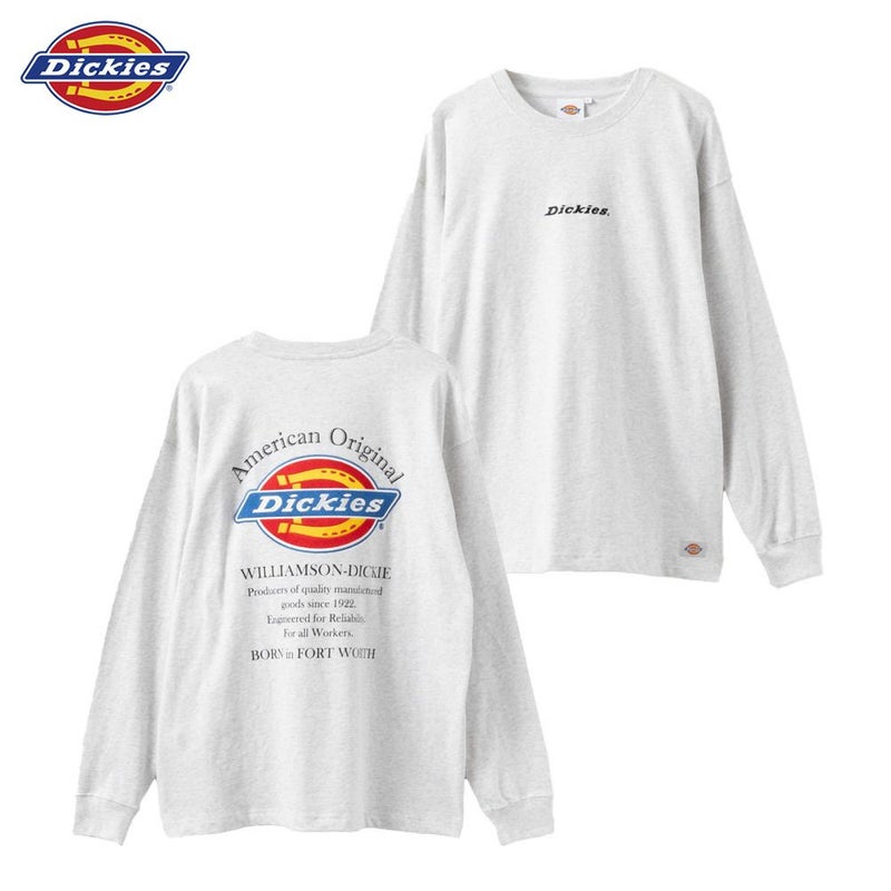 Dickies  バックロゴ刺繍長袖Tシャツ メンズ商品画像-1