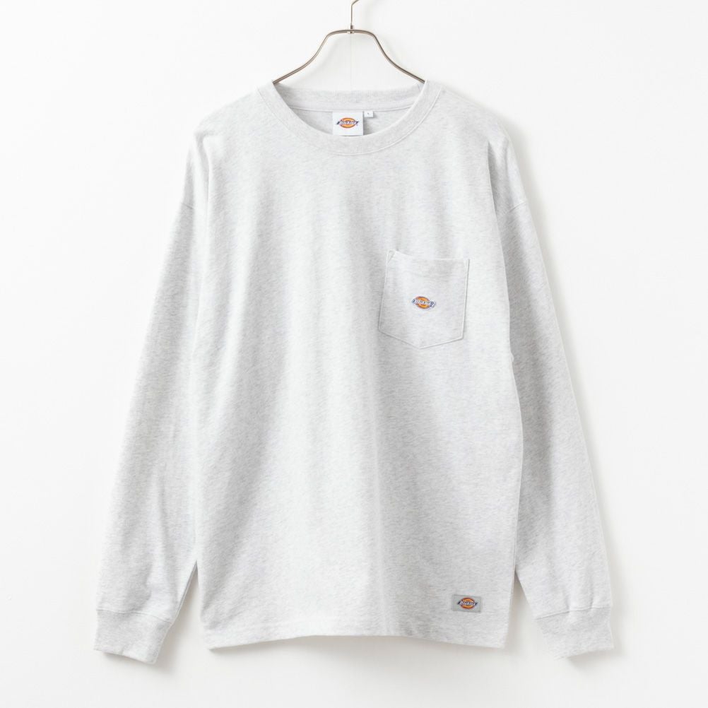 Dickies 無地ポケット長袖Tシャツ メンズ