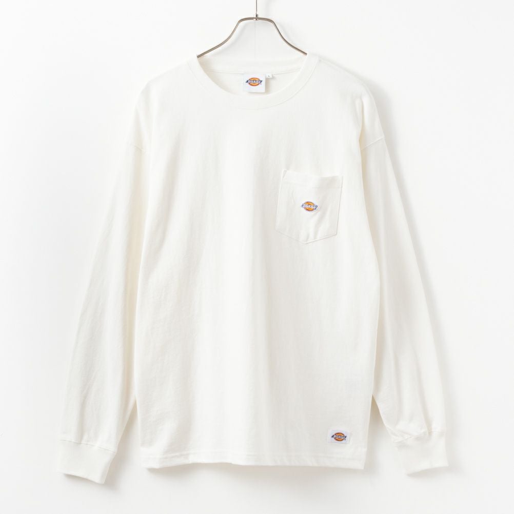 Dickies 無地ポケット長袖Tシャツ メンズ
