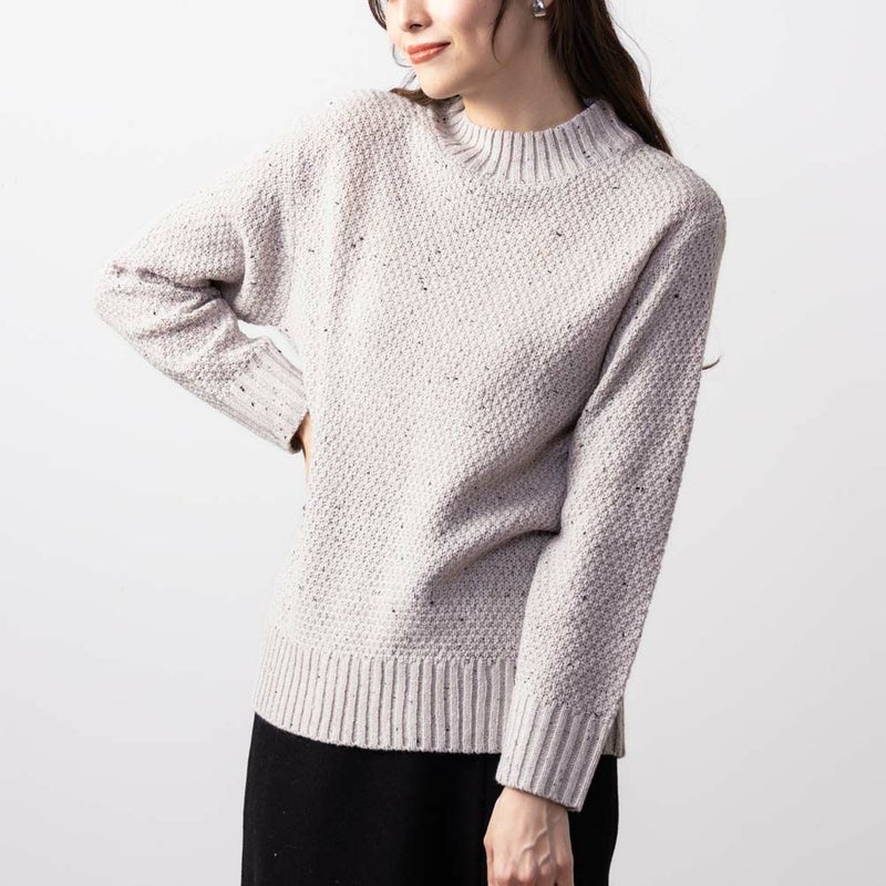 [期間限定knit]NAVY  ネップモックニット レディース商品画像-2