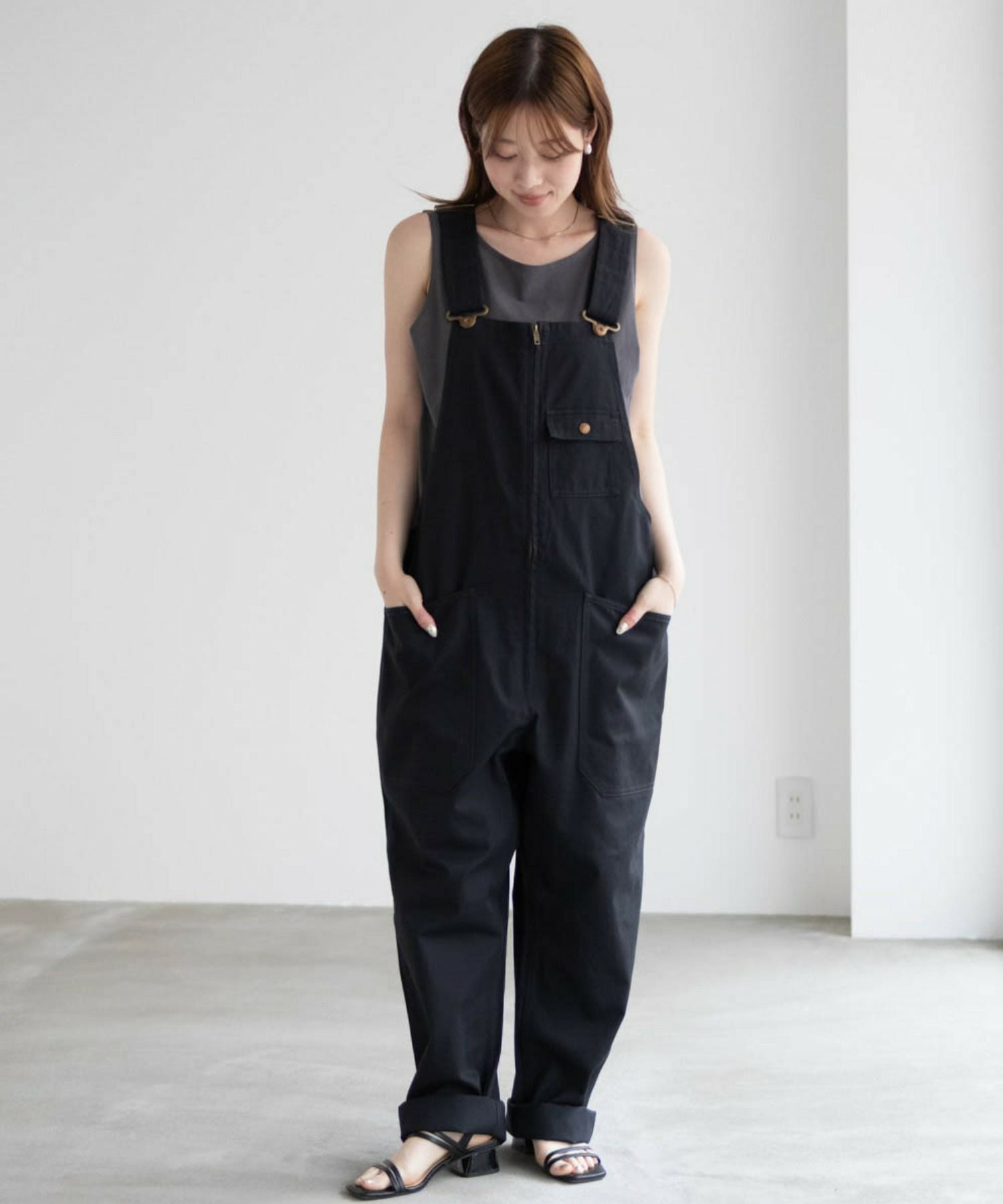 Dickies ジップオーバーオール メンズ