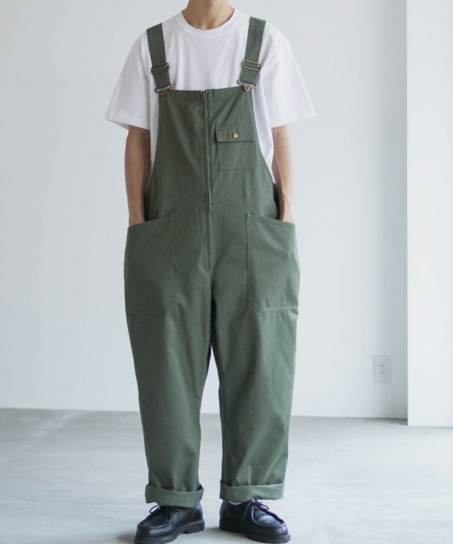 Dickies ジップオーバーオール メンズ