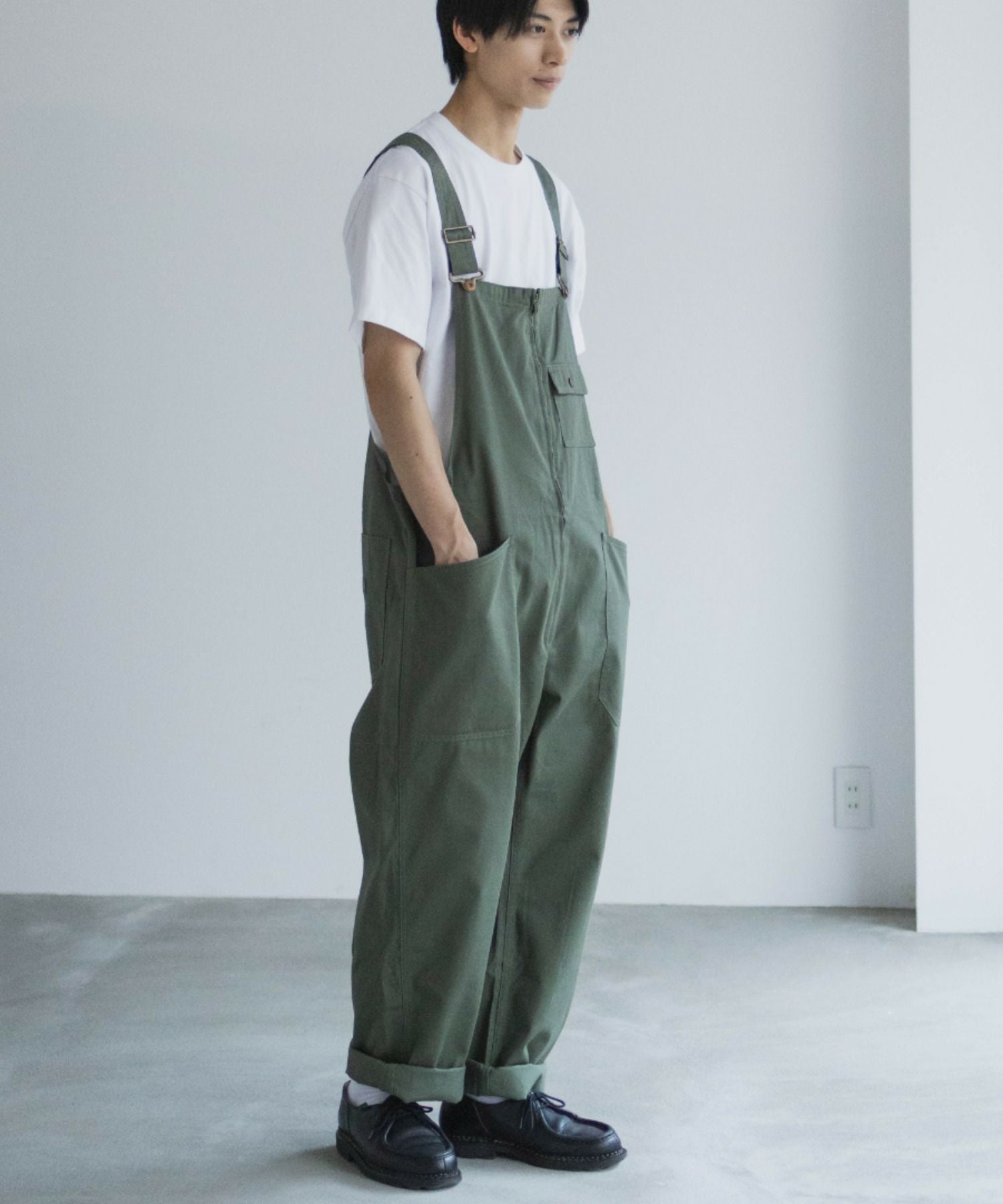 Dickies ジップオーバーオール メンズ