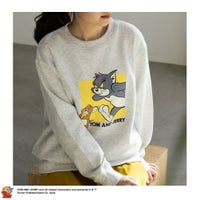 Tom and Jerry 裏起毛トレーナー レディース