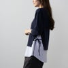 NAVY  時短フェイクレイヤードプルオーバー レディース商品サムネイル-5