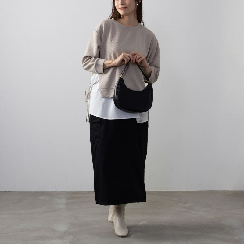 NAVY 時短フェイクレイヤードプルオーバー レディース商品画像-8