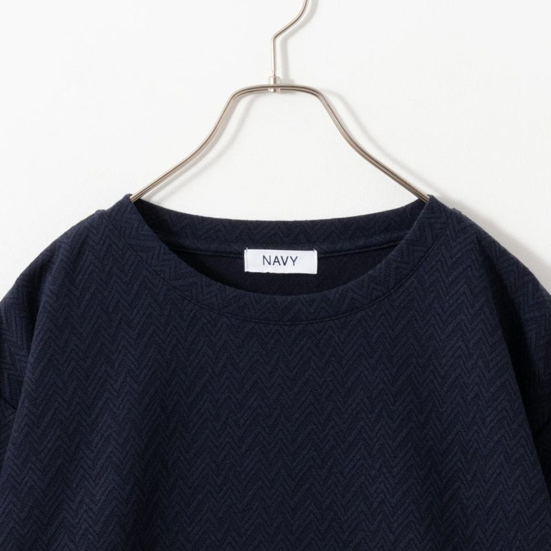 NAVY  時短フェイクレイヤードプルオーバー レディース商品画像-13