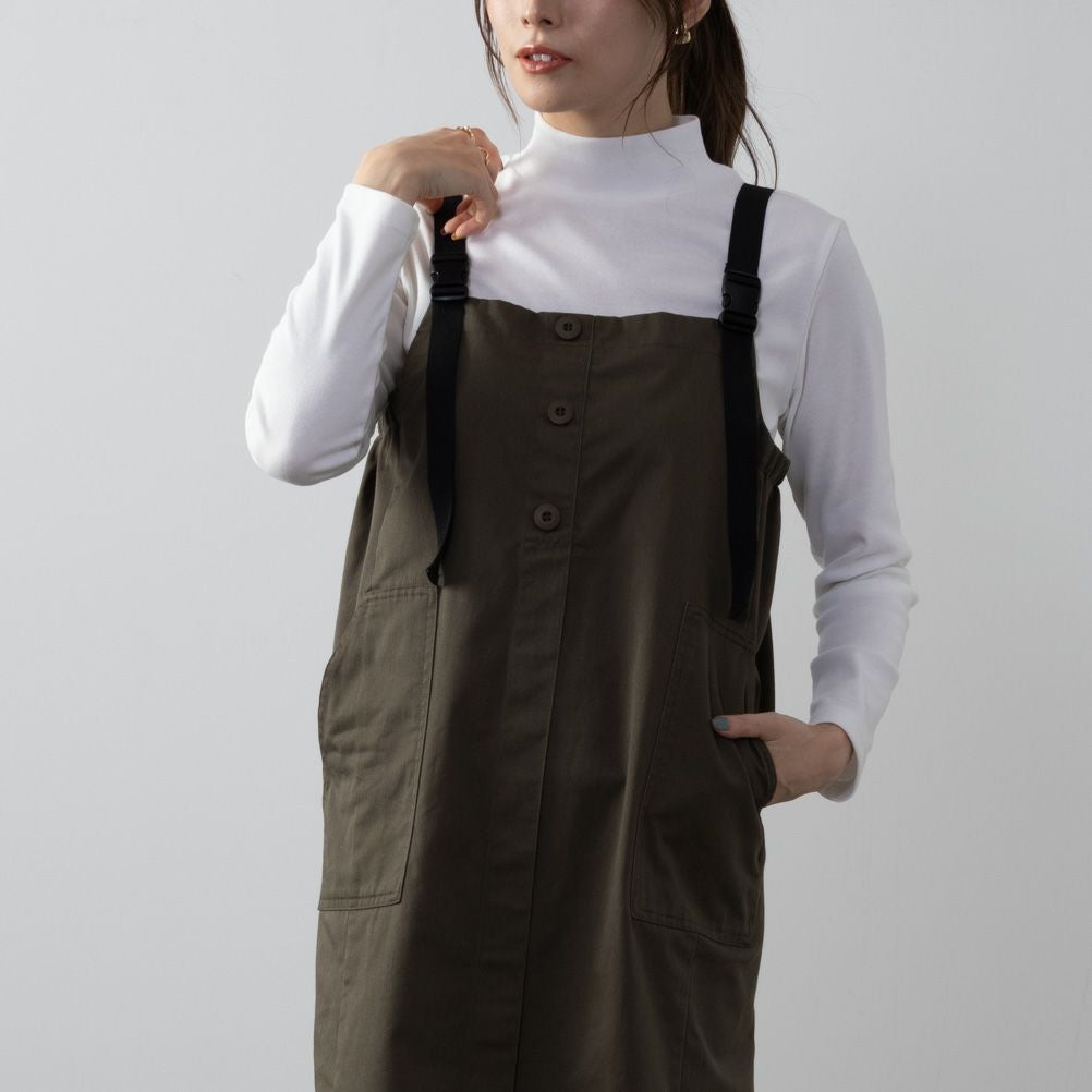 NAVY カーゴジャンパースカート レディース