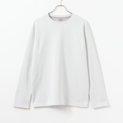 NAVY ダブルフェイスロングスリーブTシャツ メンズ