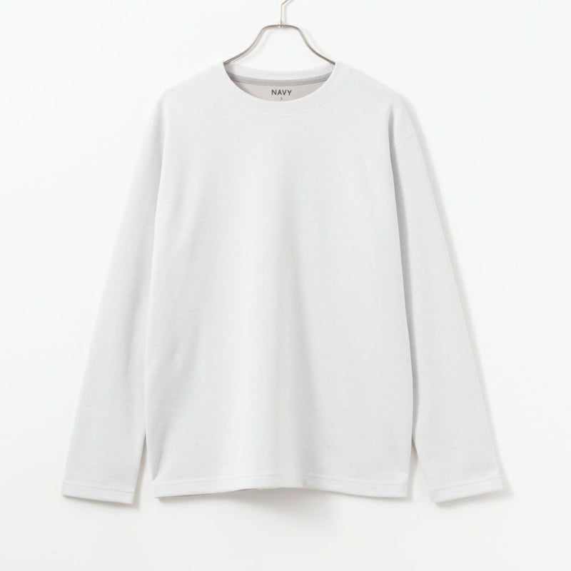 NAVY ダブルフェイスロングスリーブTシャツ メンズ商品画像-1