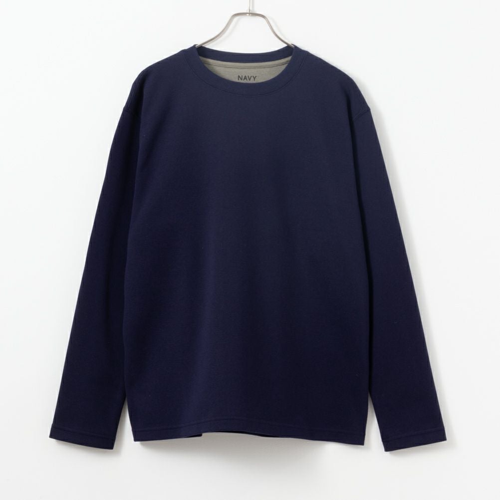 NAVY ダブルフェイスロングスリーブTシャツ メンズ