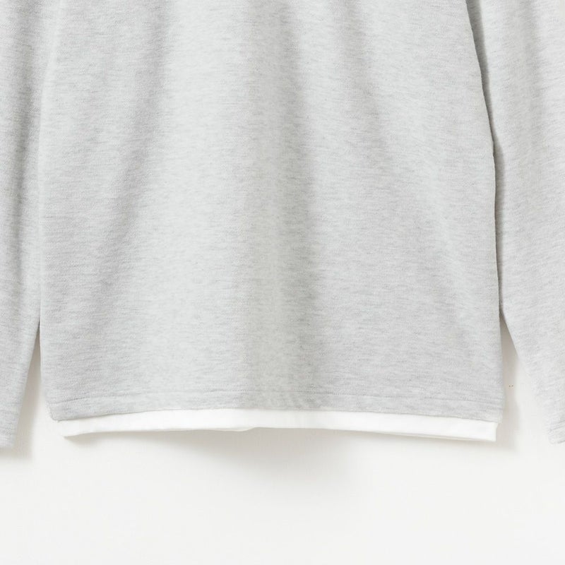 NAVY フェイクレイヤードクルーネック長袖Tシャツ メンズ商品画像-7