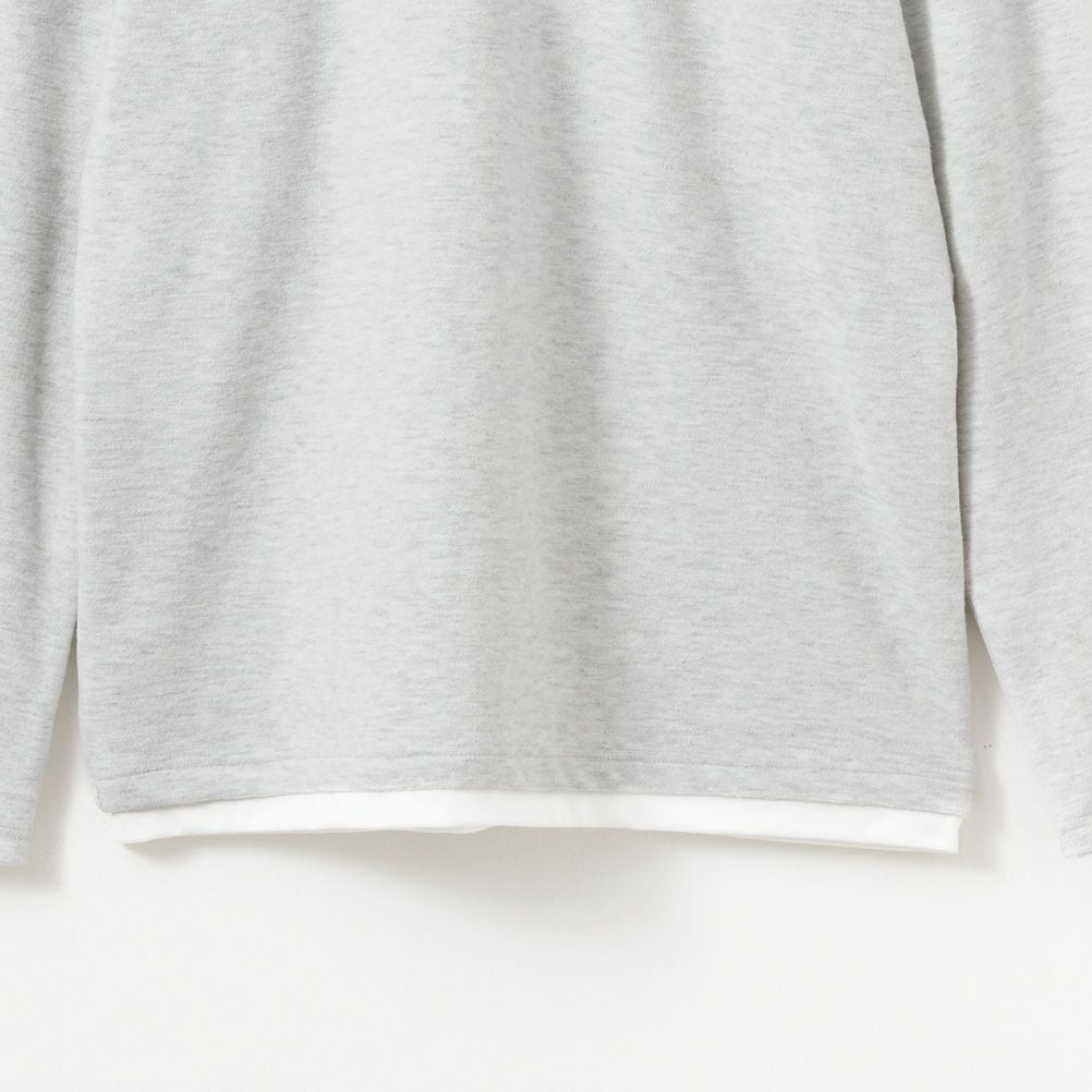 NAVY フェイクレイヤードクルーネック長袖Tシャツ メンズ