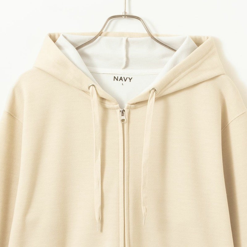 NAVY  ダブルフェイスジップアップパーカー メンズ商品画像-5