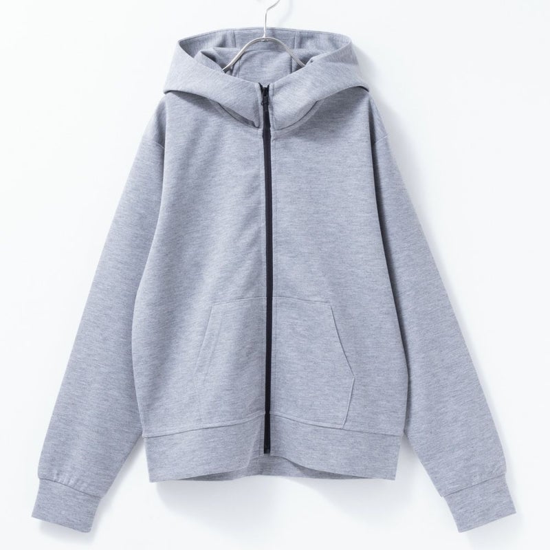 [期間限定価格]NAVY  ポンチ素材 ストレッチジップパーカー キッズ商品画像-8