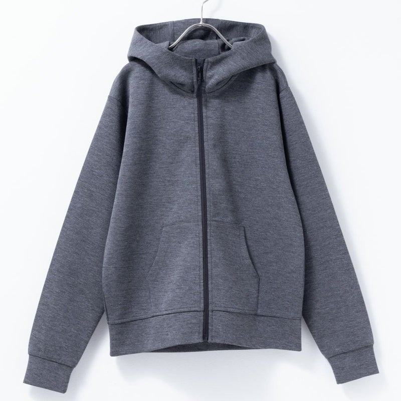 NAVY ポンチ素材 ストレッチジップパーカー キッズ商品画像-10