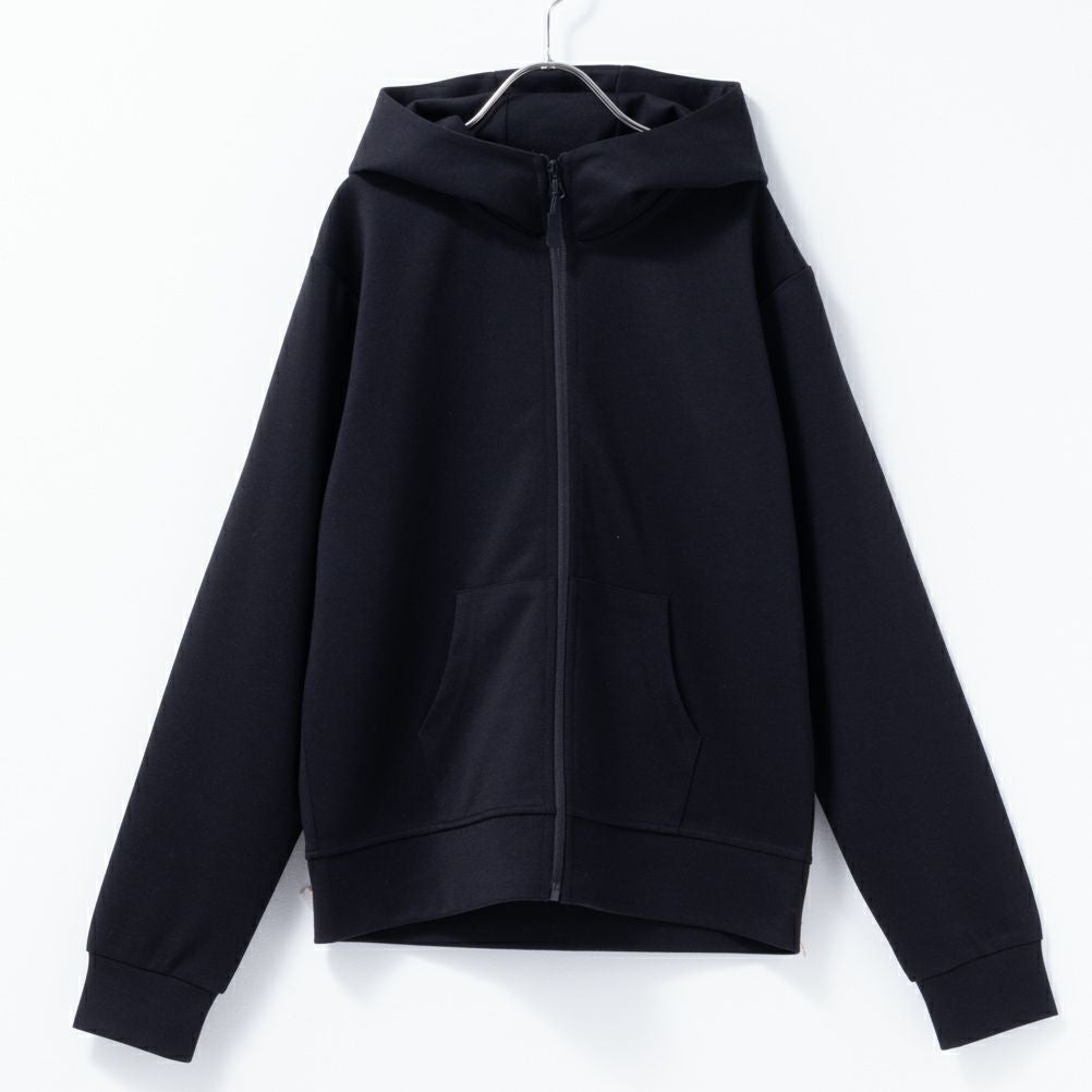 NAVY ポンチ素材 ストレッチジップパーカー キッズ