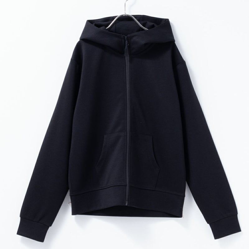 [期間限定価格]NAVY  ポンチ素材 ストレッチジップパーカー キッズ商品画像-11