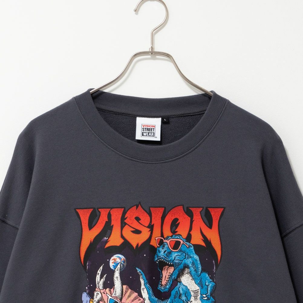 VISION STREET WEAR ロックダイナソートレーナー メンズ