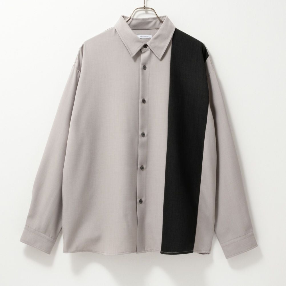 URBAN COLLECTION ポリツイル切替長袖シャツ メンズ