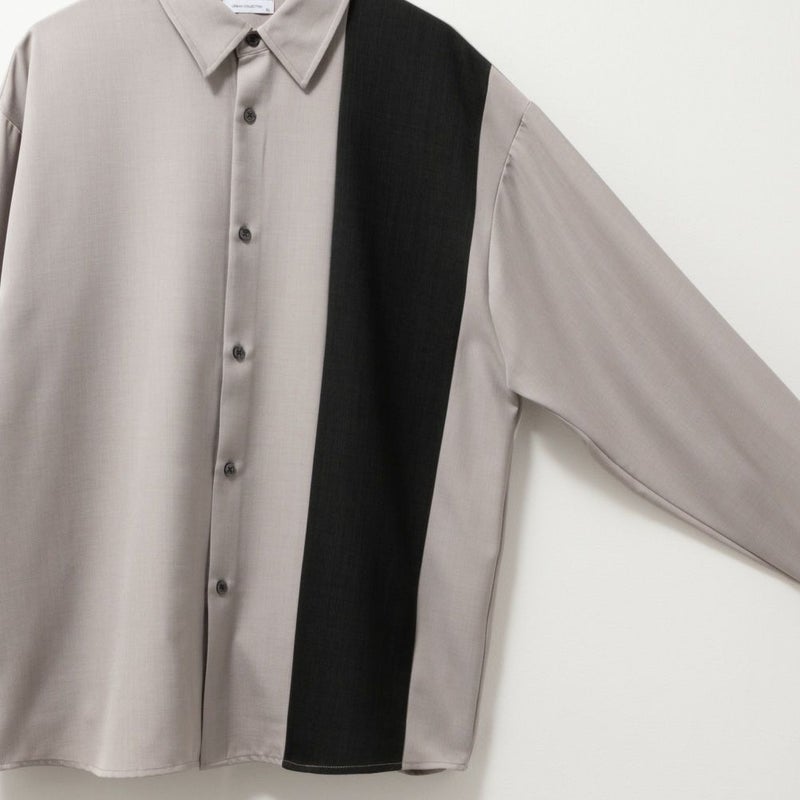 URBAN COLLECTION ポリツイル切替長袖シャツ メンズ商品画像-7