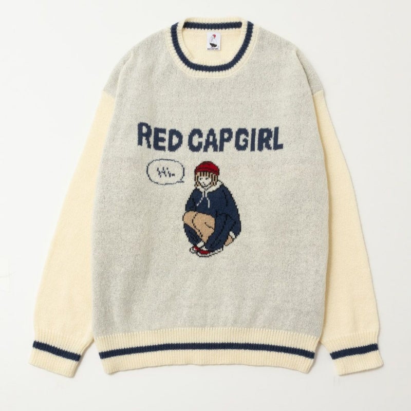 RED CAP GIRL ダブルジャカードニット メンズ商品画像-1