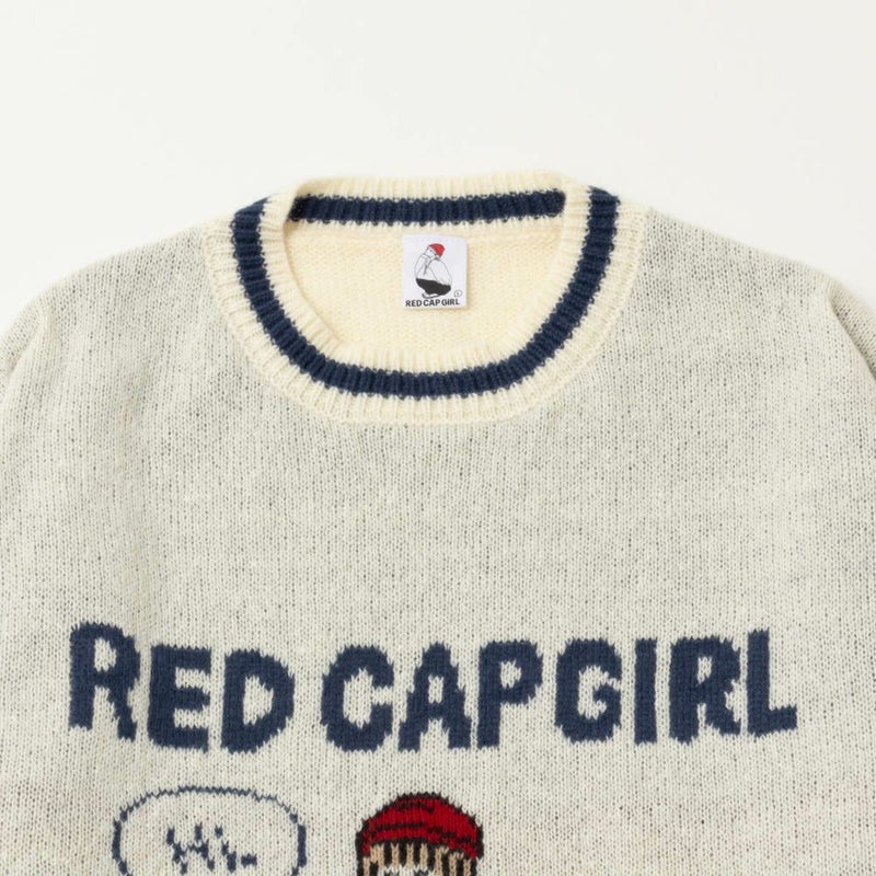 RED CAP GIRL ダブルジャカードニット メンズ商品画像-4