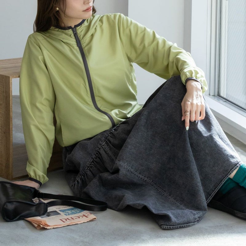 NAVY 撥水ライトフーディー レディース商品画像-1