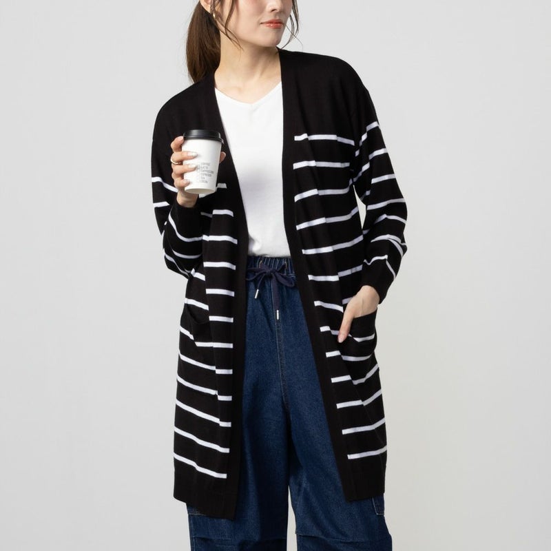 [期間限定価格]NAVY  ウォッシャブルカーディガンアンサンブル レディース商品画像-3