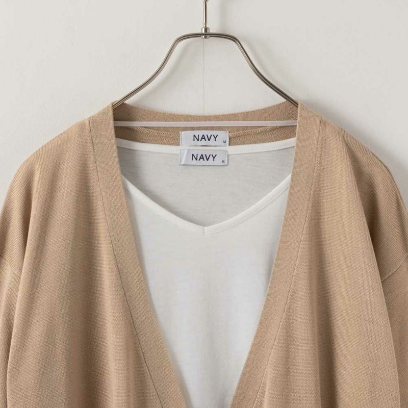[期間限定価格]NAVY  ウォッシャブルカーディガンアンサンブル レディース商品画像-17