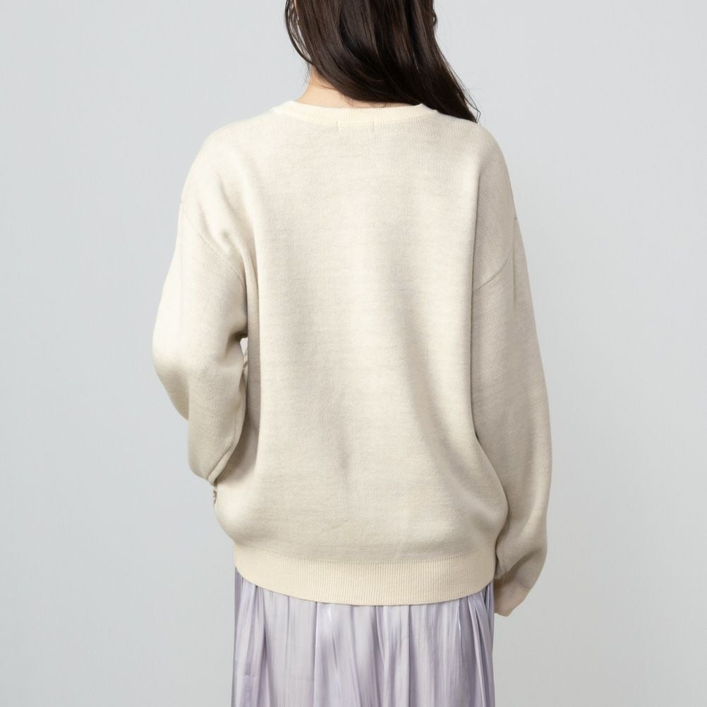 CONVERSE ビッグシューズジャガードニット レディース