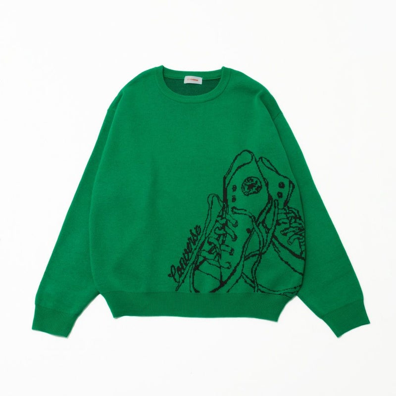 CONVERSE ビッグシューズジャガードニット レディース商品画像-14