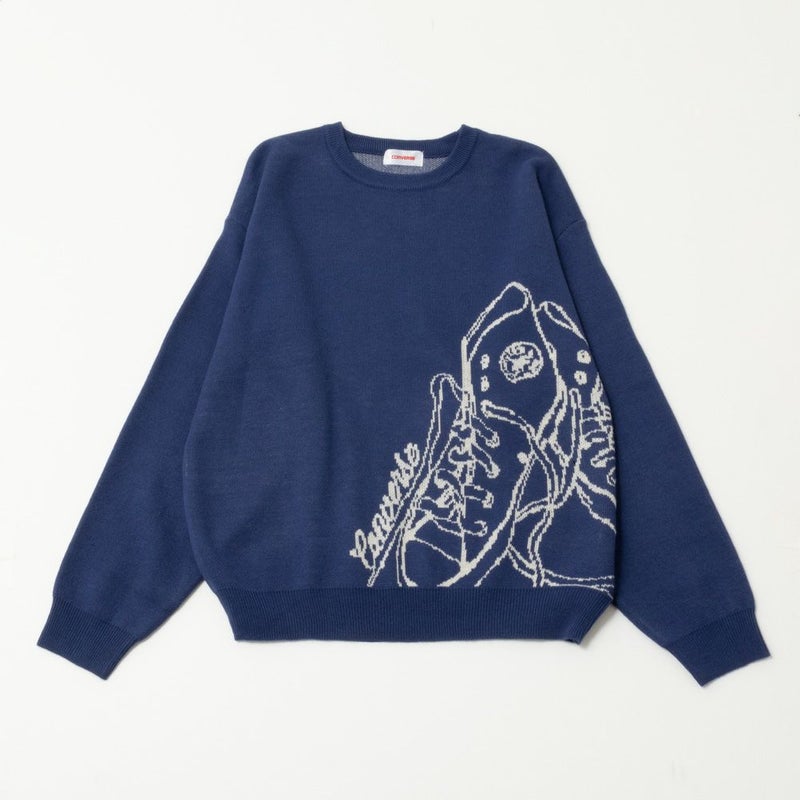 CONVERSE ビッグシューズジャガードニット レディース商品画像-15