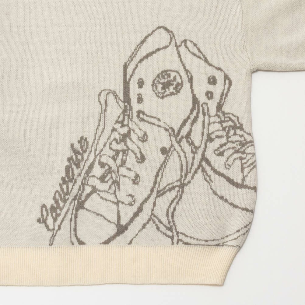 CONVERSE ビッグシューズジャガードニット レディース