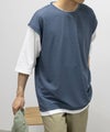 URBAN COLLECTION 梨地フェイクベストレイヤードTシャツ メンズ商品サムネイル-12