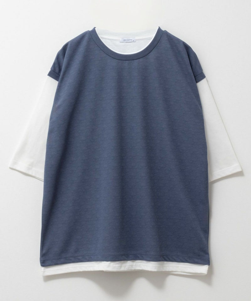 URBAN COLLECTION  梨地フェイクベストレイヤードTシャツ メンズ商品画像-16