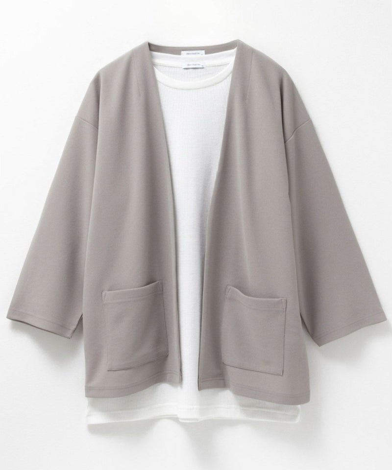 URBAN COLLECTION  梨地7分袖カーディガンアンサンブル メンズ商品画像-16