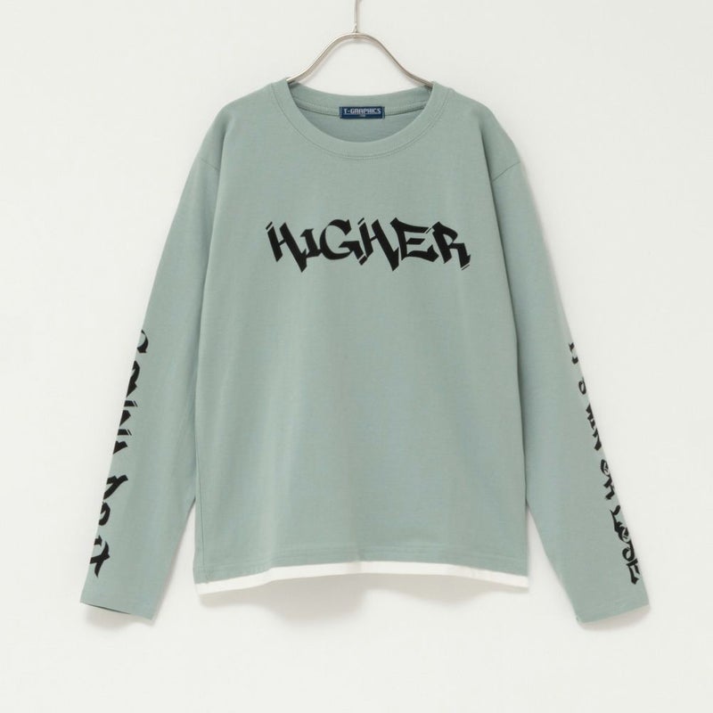 T-GRAPHICS  ストリートフェイクレイヤード長袖Tシャツ キッズ メール便 対応商品商品画像-3