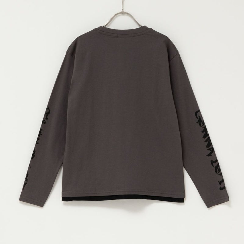 T-GRAPHICS ストリートフェイクレイヤード長袖Tシャツ キッズ メール便 対応商品商品画像-4