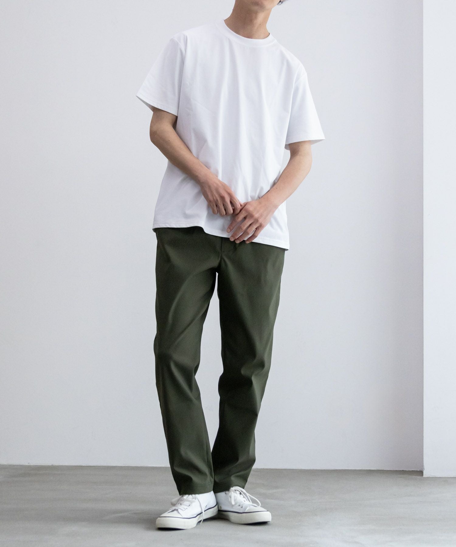 NAVY FIT ストレッチテーパードパンツ メンズ