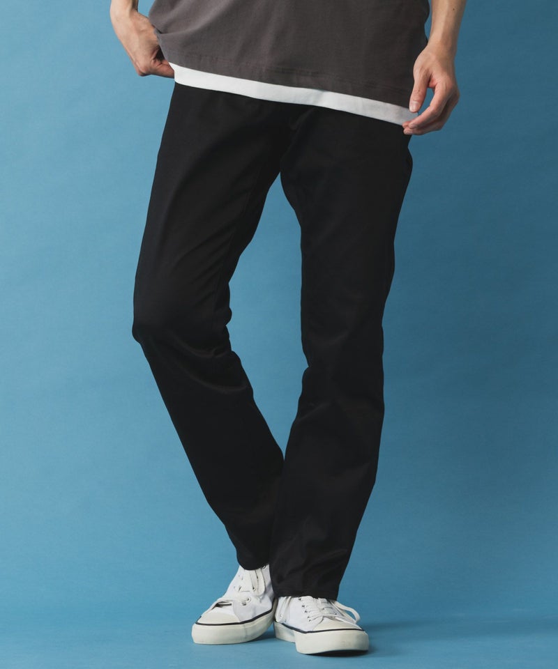 NAVY SARARI サテンクールテーパードパンツ メンズ商品画像-1