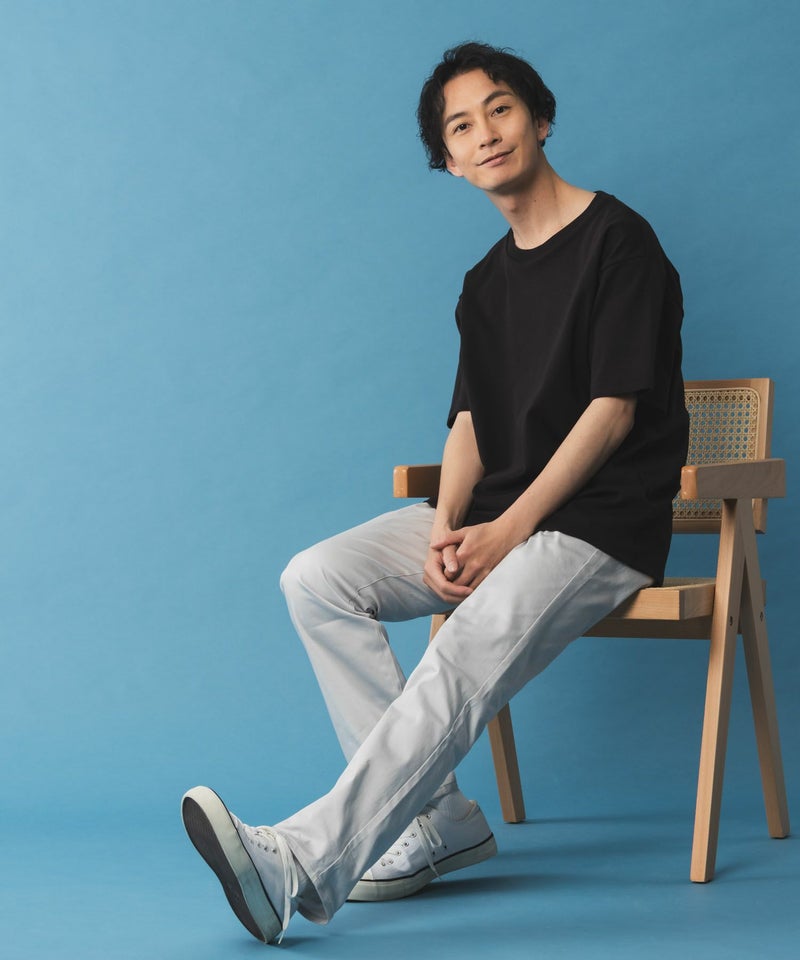 NAVY SARARI サテンクールテーパードパンツ メンズ商品画像-11