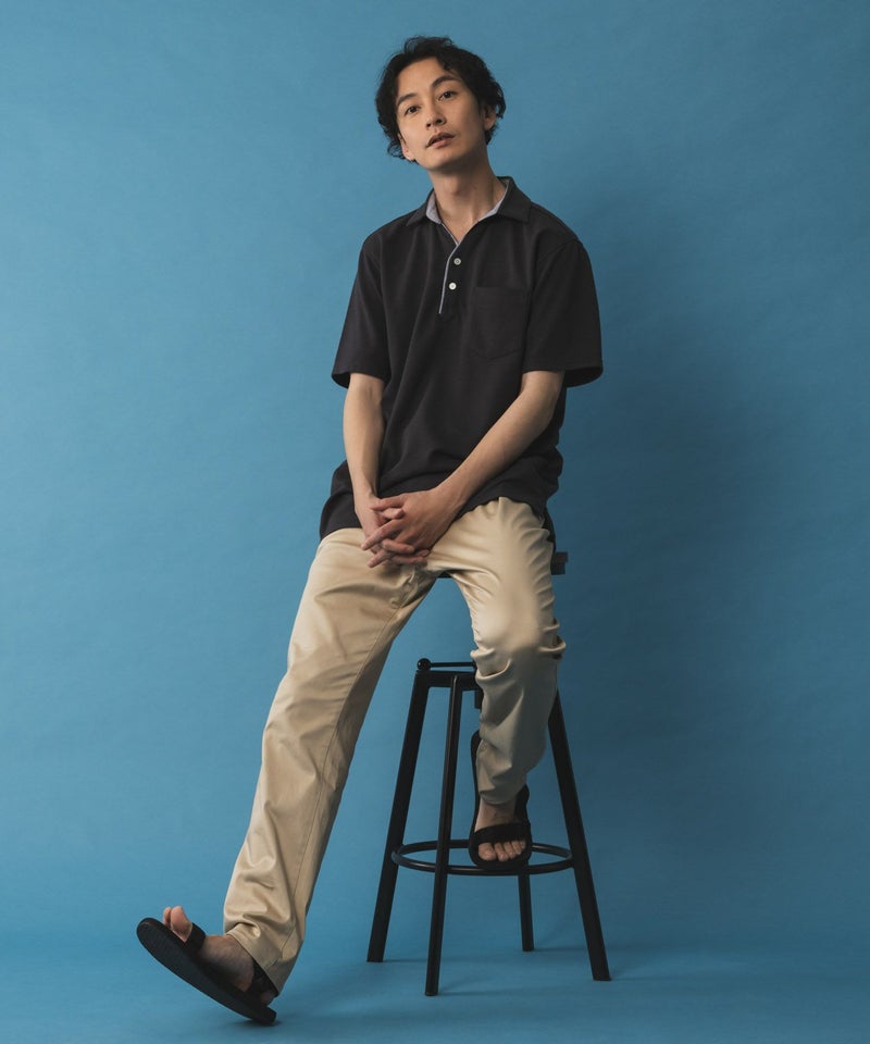 NAVY SARARI サテンクールテーパードパンツ メンズ商品画像-21