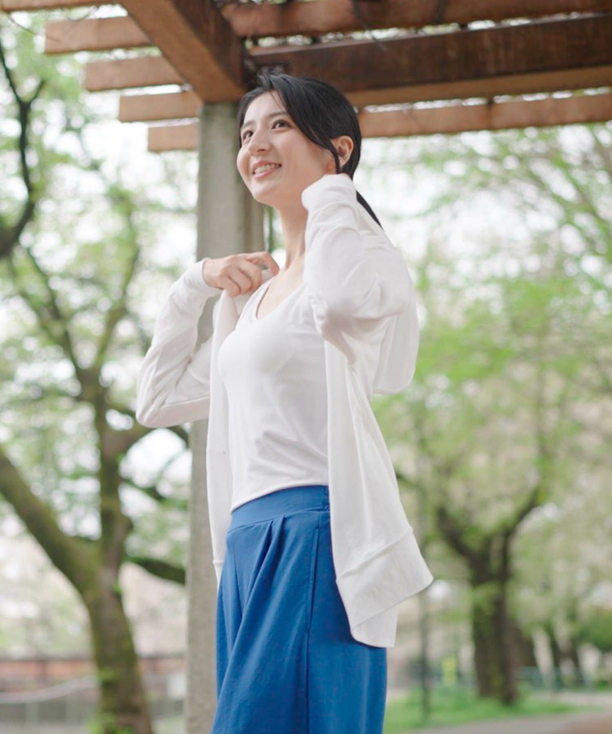 NAVY 制菌加工 UVパーカー レディース