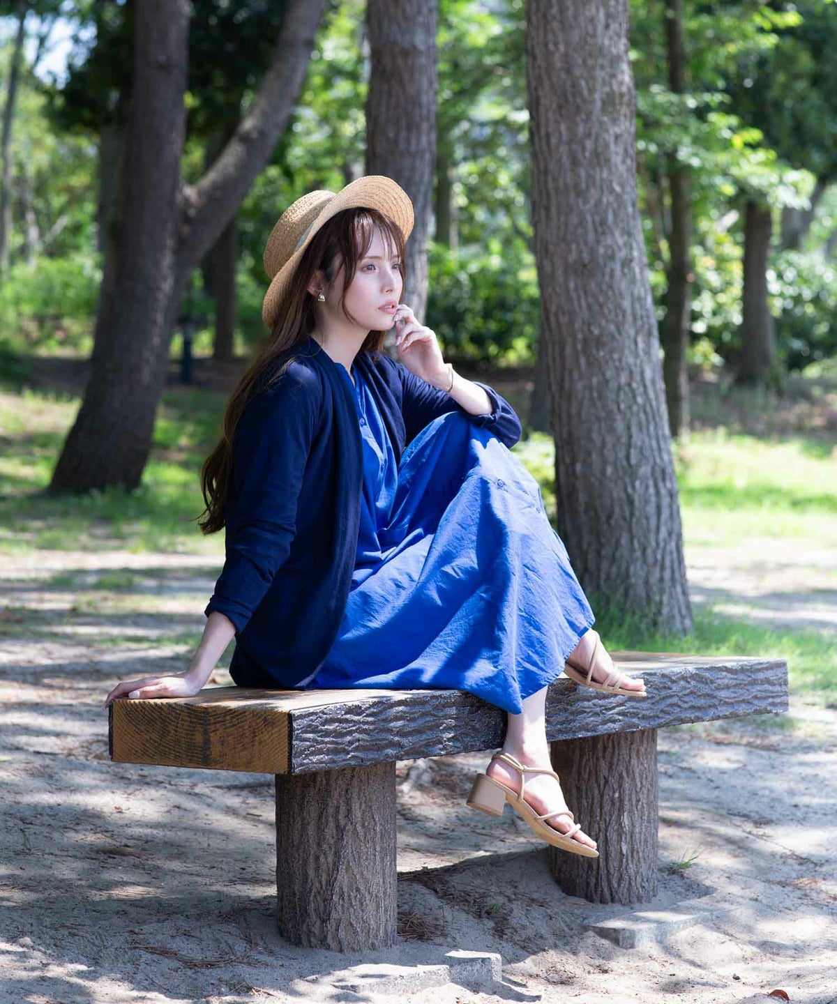 NAVY UVトッパーカーディガン レディース