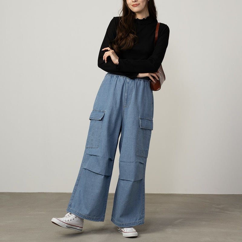 GOOD CREW デニムカーゴパンツ レディース商品画像-2