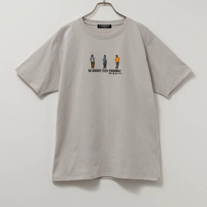 T-GRAPHICS  胸刺繍半袖Tシャツ メンズ メール便 対応商品商品画像-4