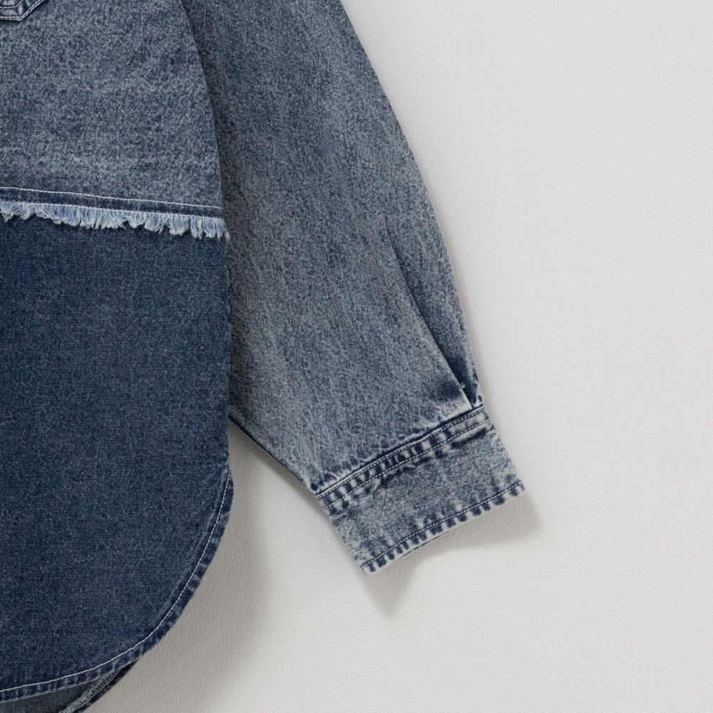 UNDERWRAPS デニム切替ルーズシャツ レディース