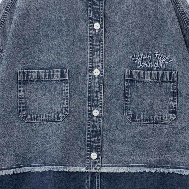 [期間限定価格]UNDERWRAPS  デニム切替ルーズシャツ レディース商品画像-11