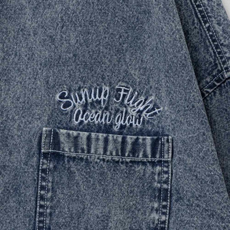 [期間限定価格]UNDERWRAPS  デニム切替ルーズシャツ レディース商品画像-12